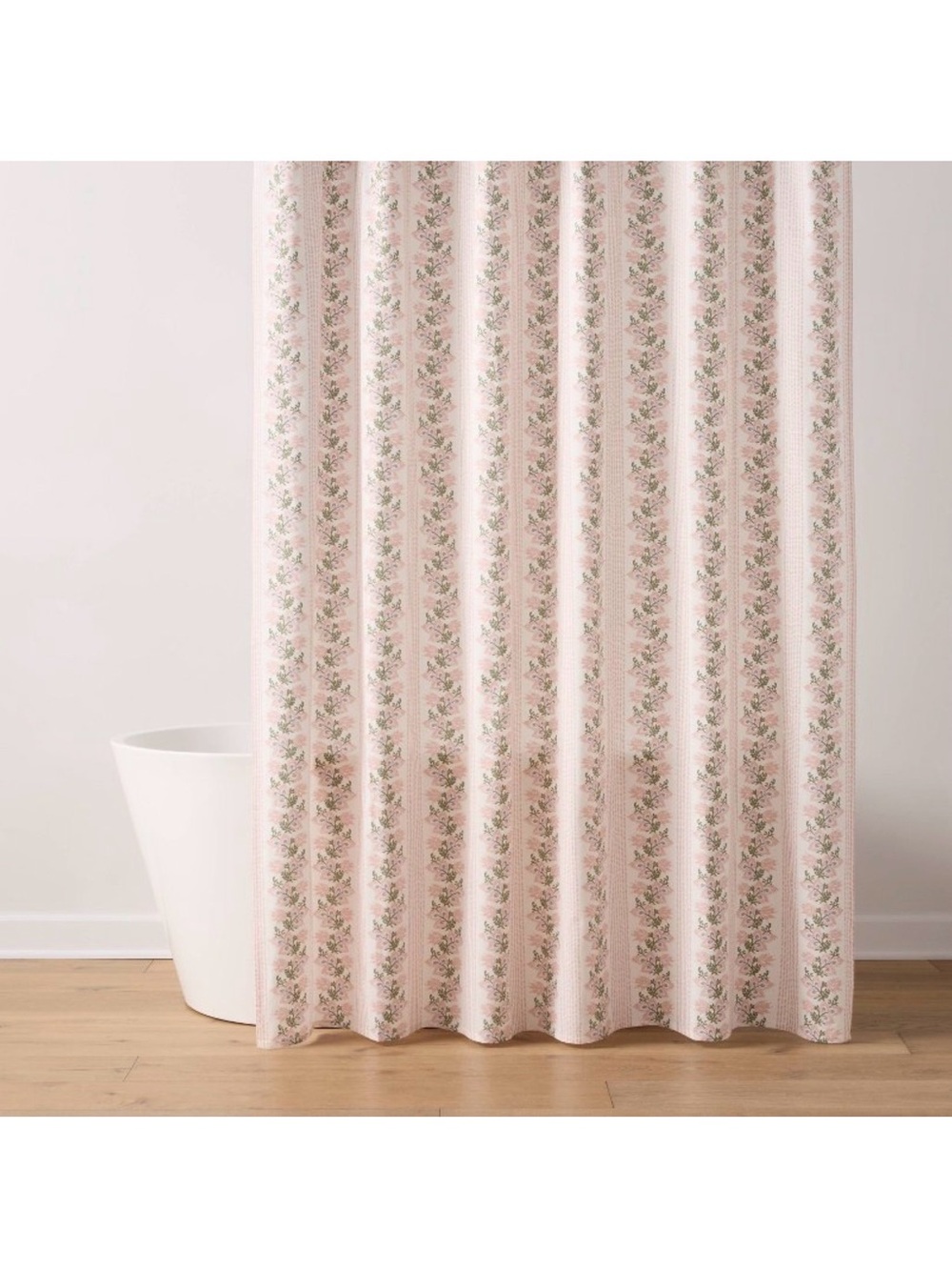 Threshold Pink Floral Stripe Throw Blanket